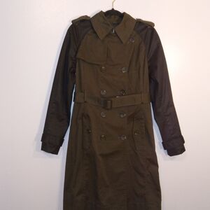 Altuzarra For Target Olive And Black Trench Coat